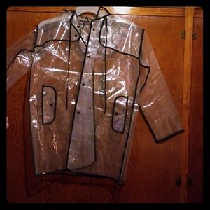 Plastic rain coat